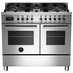 Bertazzoni Professional Series 100cm Dual Fuel Range Cooker Stainless Steel
